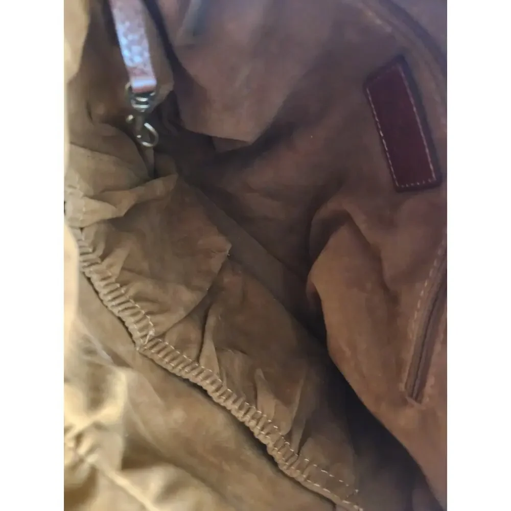 Patricia Nash Bolsena tote bag full grain leather purse‎ shoulder bag brown